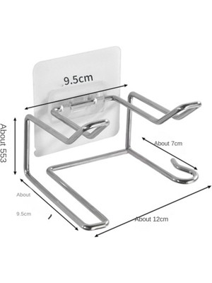 Sanlindou Paslanmaz Çelik Saç Kurutma Rafı, Yumruk Yok, Banyo Duvara Monte Saç Kurutma Rafı Için Uygun(Yurt Dışından)
