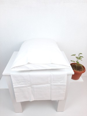 Mef Collection Otel Yastık Kılıfı Ekonomik Kapaklı Beyaz 50x70 cm 12'li