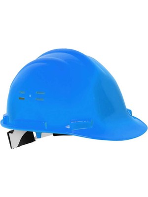 Mavi Baret - Hava Delikli - Enseden Ayarlı Vidalı Güvenlik Bareti-