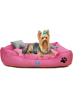 Mavi Vitrin Ultrasoft Orta Irk Yıkanabilir Evcil Canlı Yatağı Silikonlu Elyaf Dolgulu