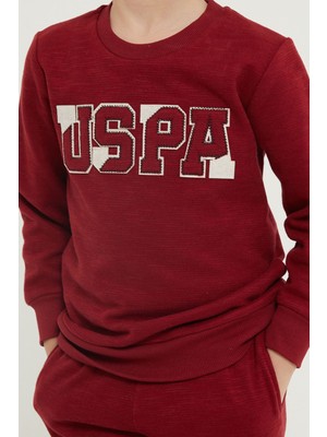 U.S. Polo Assn. U.s. Polo Assn Lisanslı Bordo Erkek Çocuk Classic Eşofman Takım