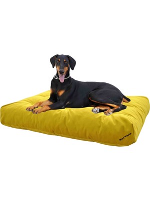 Mavi Vitrin Ultra Soft Large Büyük Irk Köpek Yatağı Elyaf Dolgulu Yıkanabilir Kumaş