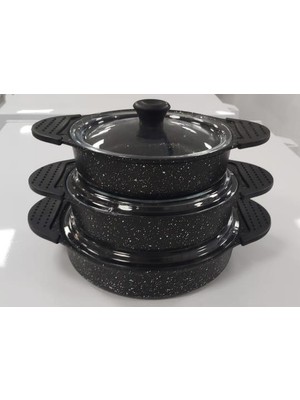 Özlife 696 Ibiza 6 Prc Döküm Sahan Set Siyah