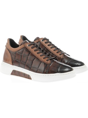 Sardınelli Kroko Detaylı Özel Tasarım Sneakers