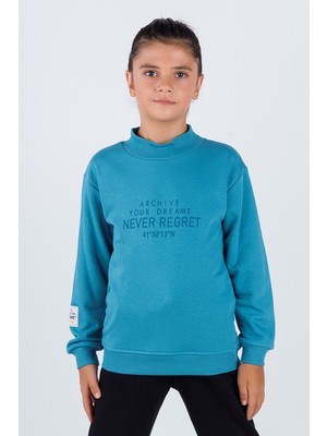 Hopi Kids Çocuk Erkek Tek Sweat D - Yeşil - 8-9 Yaş