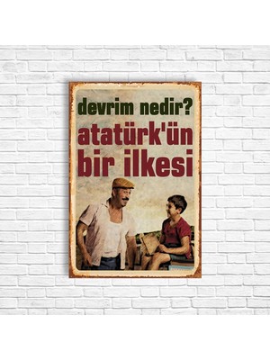 Trend Poster Iftarlık Gazoz Cem Yılmaz Retro Ahşap Poster