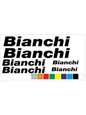 Oto Sticker Bianchi Bisiklet Kadro Sticker Seti Premium Kalite