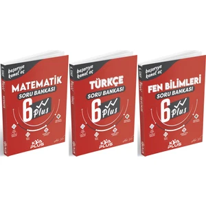 KVA Yayınları Kva 6. Sınıf Matematik + Türkçe + Fen Bilimleri Plus Soru Seti 3 Kitap 2023