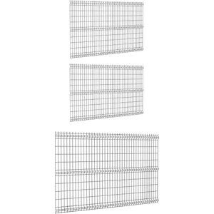 3 ‘lü Panel Çit Teli 150x250 Cm Çift Telli Antrasit Avantaj Paketi 7,5 Metre