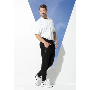 For You Man 2'li Pamuklu Yanı File Detay T-shirt Siyah Joger Takım S27157