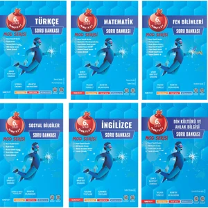 Nartest Yayınevi 6. Sınıf Mod Serisi Soru Bankası Seti (6 Kitap)