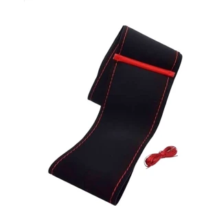 Gürler Oto Kılıf ve Aksesuar Dikmeli Direksiyon Kılıfı Kırmızı Yüzüklü