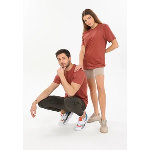 Oversize Fit Pamuklu Kısa Kollu Basic Uniseks Kadın Erkek Tişört