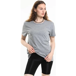 Oversize Fit Pamuklu Kısa Kollu Basic Uniseks Kadın Erkek Tişört