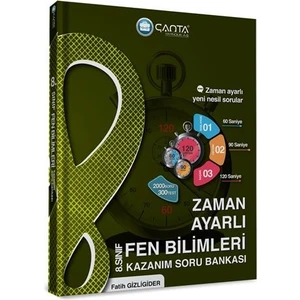 Çanta Yayınları 8.Sınıf Fen Bilimleri Zaman Ayarlı Kazanım Soru Bankası