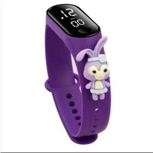 Dzc Kuzenler Avm Dijital Dokunmatik LED Ekran Su Geçirmez Figürlü Çocuk Kol Saat Slikon Kordon Bileklik Karakterli