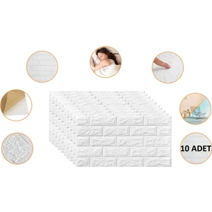Renkli Duvarlar Kendinden Yapışkanlı Duvar Kağıdı 70X38 cm 10'lu