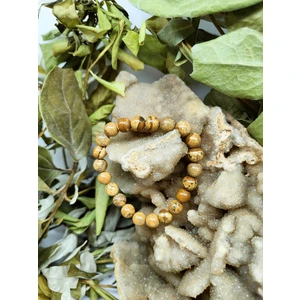 Doğal Taş Delisi Odun Jasper Doğal Taş Bileklik (Sertifikalı) (8mm)