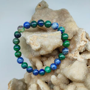 Doğal Taş Delisi Azurit Doğal Taş Bileklik (Sertifikalı) (8mm)