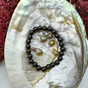 Doğal Taş Delisi Hematit Doğal Taş Bileklik (Sertifikalı) (8mm)