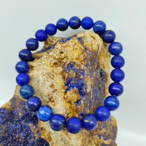 Doğal Taş Delisi Lapis Doğal Taş Bileklik (Sertifikalı) (8mm)