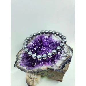 Doğal Taş Delisi Terahertsz Doğal Taş Bileklik (Sertifikalı) (8mm)