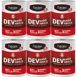 Kağıt Havlu Dev Rulo Paket (Extra Güçlü Seri) 6'lı Set