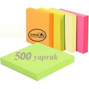 Yapışkanlı Postit 5 Renk 75X75 mm 1 Paket