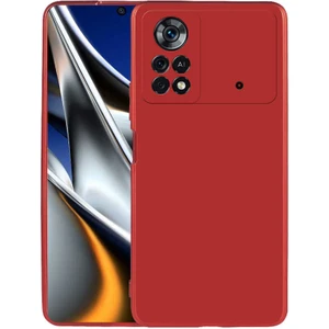 Xiaomi Poco X4 Pro 5g Kılıf Silikon Yumuşak Dokulu Premium- Kırmızı