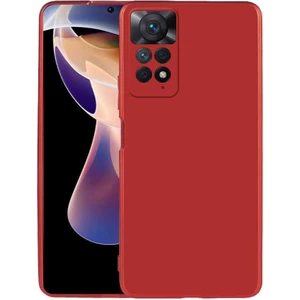 Xiaomi Redmi Note 11 Pro 5g Kılıf Silikon Yumuşak Dokulu Premium- Kırmızı