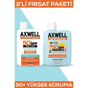 50+ Spf Yetişkin ve Çocuk Güneş Kremi Seti