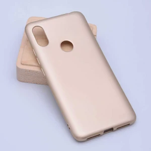 Xiaomi Mi 8 Kılıf Silikon Yumuşak Dokulu Premium- Gold