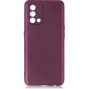 Oppo A74 4g Kılıf Silikon Yumuşak Dokulu Premium- Mürdüm