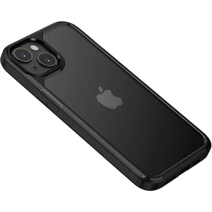 Apple iPhone 13 Kılıf Arkası Şeffaf Roll Kapak - Siyah