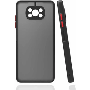 Xiaomi Poco X3 Kılıf Mat Buzlu Kamera Korumalı Silikon - Siyah
