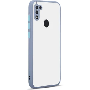 Galaxy A11 Kılıf Mat Buzlu Kamera Korumalı Silikon - Mor