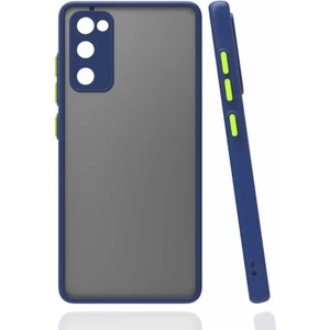 Galaxy S20 Fe Kılıf Mat Buzlu Kamera Korumalı Silikon - Lacivert