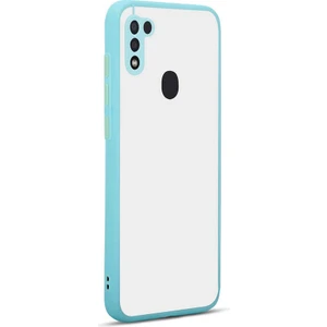 Galaxy A11 Kılıf Mat Buzlu Kamera Korumalı Silikon - Turkuaz