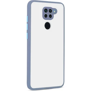 Xiaomi Redmi Note 9 Kılıf Mat Buzlu Kamera Korumalı Silikon - Mor