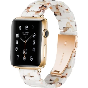 Cool Cold  Apple Watch  38MM 40MM 41MM Uyumlu Reçine Zarif Şık Tasarım Kordon Ayarlanabilir Pimli Watchband