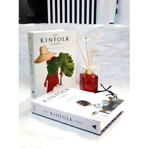 Lovely Book & Book Dekoratif Kitap Kutusu Kinfolk Model 2'li Set Kitap Kutu