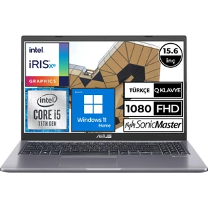 X515EA-BQ1186W04 I5-1135G7 16GB 512SSD 15.6" Fullhd W11H Taşınabilir Bilgisayar