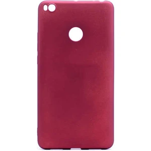 Xiaomi Mi Max 2 Kılıf Silikon Yumuşak Dokulu Premium- Bordo