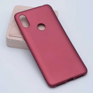 Xiaomi Redmi S2 Kılıf Silikon Yumuşak Dokulu Premium- Mürdüm