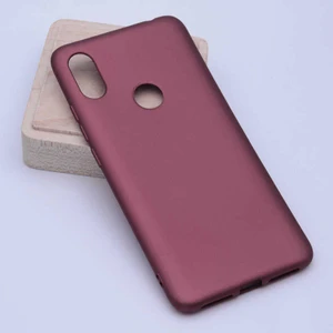 Xiaomi Mi 8 Kılıf Silikon Yumuşak Dokulu Premium- Mürdüm
