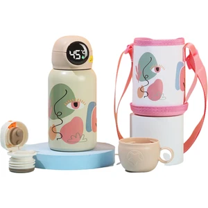 Erkekler ve Kızlar Için 500ML Akıllı Termos Kupası 316 Pasalı Paslanmaz Çelik Termos Kupası(Yurt Dışından)