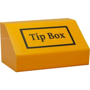 Pleksi Tip Box Bahşiş Kutusu Sarı 20X13XH12 cm SV103