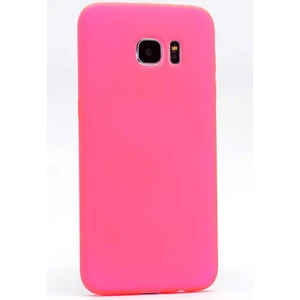 Galaxy Note 5 Kılıf Silikon Yumuşak Dokulu Premium- Pembe