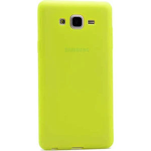 Galaxy On7 Kılıf Silikon Yumuşak Dokulu Premium- Sarı