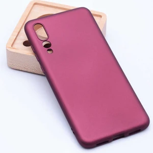 Huawei P20 Pro Kılıf Silikon Yumuşak Dokulu Premium- Mürdüm